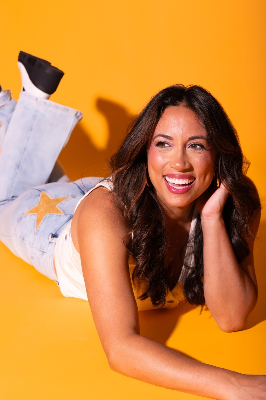 Miranda Roldán, commercial shoot